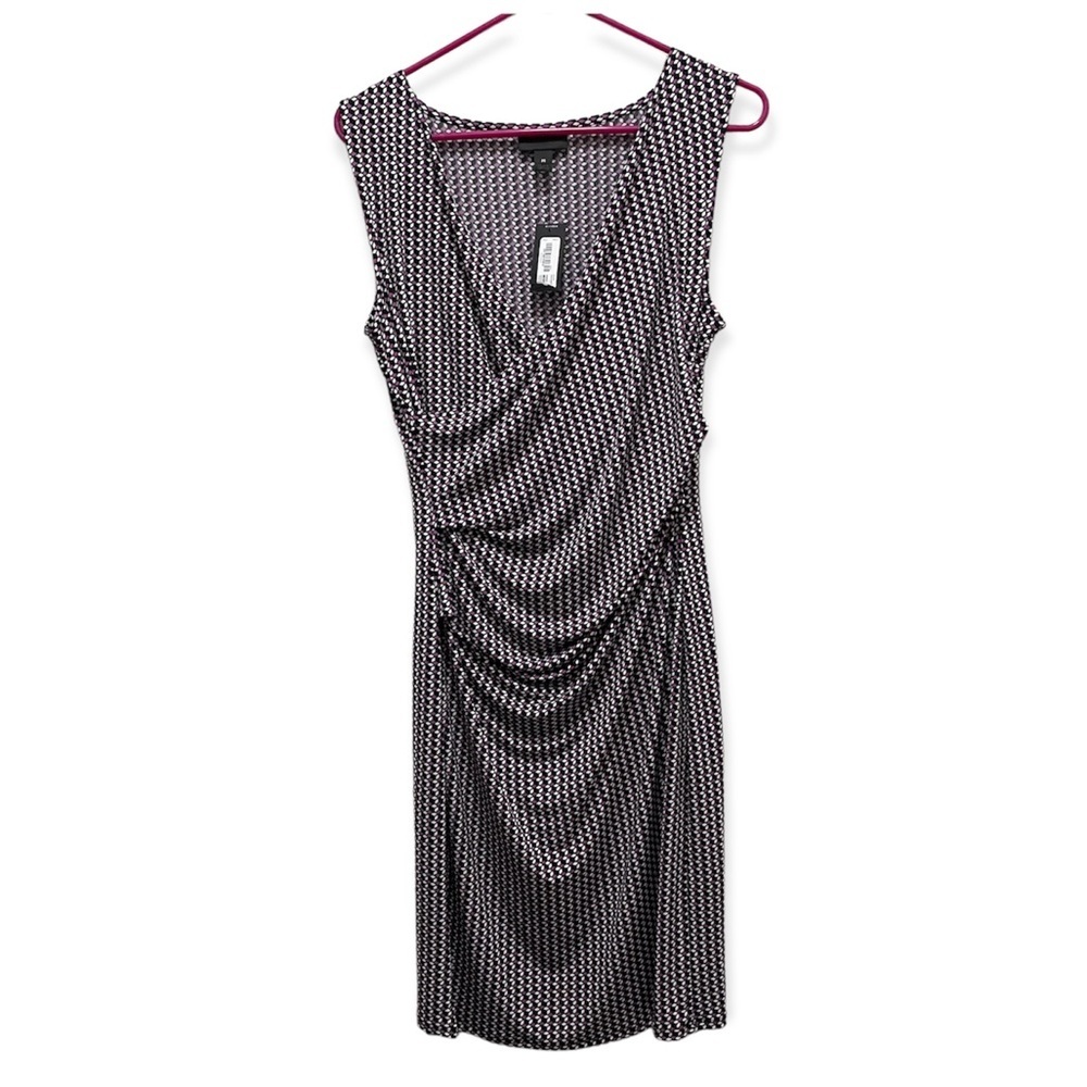 Worthington Black and Purple Dress NWT M